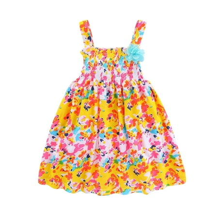 

Mud Kingdom Cute Baby Girl Dress 6-9 Months Floral Summer Pink