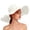 White, variant on Achuyrbd Women's Extra Large Brim Sun Hat, Foldable Packable Bowknot Wide Brim UV Protection Beach Bucket Hat