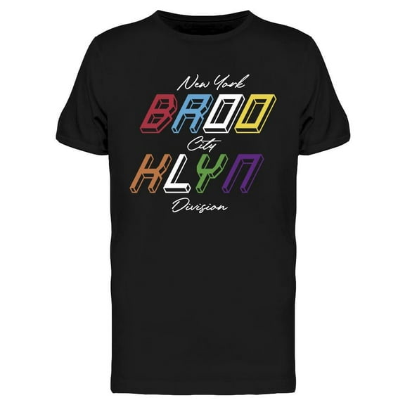Brooklyn Colorful Design T-Shirt Men -Image by Shutterstock, Male Large