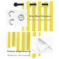 thumbnail image 5 of Yellow and White Striped Thermal Insulated Blackout Curtains for Bedroom 72 Length Gradient Geometric Room Darkening Curtain 1 Panel Grommet Window Curtain Drape for Living Room Nursery Room, 5 of 7