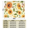 thumbnail image 3 of Kll Fleece Blanket Plush Throw Blanket Sunflowers And Butterflies,Soft Fuzzy Cozy Flannel Blanket For Couch Sofa Bed.(40"X30"), 3 of 9