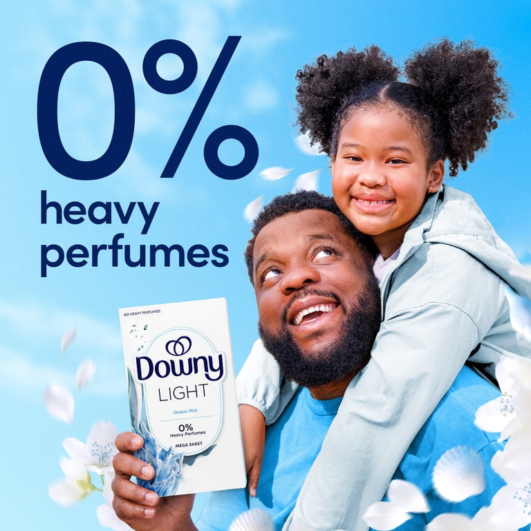 Downy Light Ocean Mist Mega Dryer Sheets, 130 Count photo 5