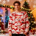 thumbnail image 4 of Tumao Christmas Sweatshirt Funny Christmas Jumpers Cat Graphic Long Sleeve Sweatshirt Unisex Pullover Causal Crewneck Sweat Tops for Women/Men, 4 of 9