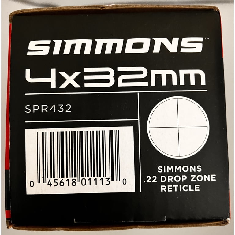 Simmons, Riflescope, SPR432, 4x32 mm, Waterproof Fully Coated