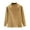 Khaki, variant on Womens Fleece-Lined Thermal Base Layer Top Long Sleeve Half High Neck Undershirt for Fall and Winter