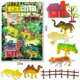 thumbnail image 3 of Juego de simulación de jungla para aula, escritorio, figuras de plástico de animales de la jungla, juego de 6 piezas para niños de 3 años en adelante, 3 of 3