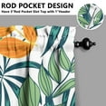 thumbnail image 5 of 3PCS Hawaii Floral Kitchen Window Curtains Set, 27.5x36in Polyester Tier and Valance, Exotic Jungle Plant Pattern for Small Windows in Kitchen, Bathroom, or Café, 5 of 6