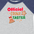 thumbnail image 4 of Inktastic Christmas Official Cookie Taster with Bell and Star Cookie Boys or Girls Baby Bodysuit, 4 of 5