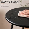 thumbnail image 4 of PinkSheep Round End Table, Small Side Table for Outdoor Indoor Patio Lving Rooom Bedroom, Black, 4 of 8