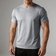 thumbnail image 2 of ZToonmas Men's Mesh Quick Dry Sports T-Shirt Crew Neck Breathable Short Sleeve Tee Lightweight Sport Top for Summer, 2 of 8