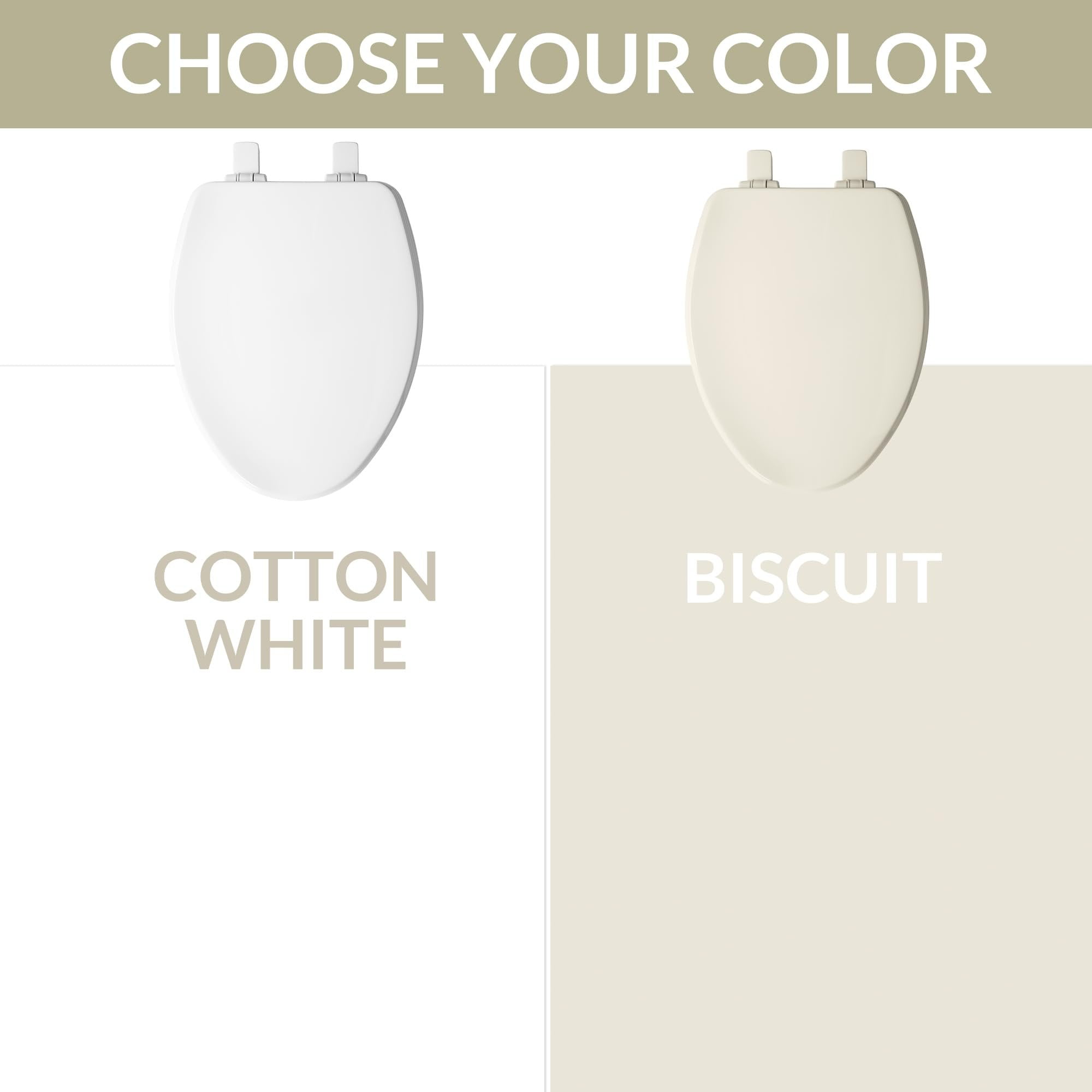 Bemis 1600E4 390 FCE4 Ashland Elongated Enameled Wood Toilet Seat, White