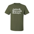 thumbnail image 2 of Wild Bobby, Jadon & Marcus & Bukayo, Sports, Men Graphic Tee, Military Green, Small, 2 of 5