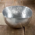 thumbnail image 3 of Handcrafted Hammered Stainless Steel Square Centerpiece Bowl, 3 of 5