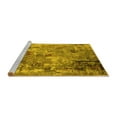 thumbnail image 2 of Ahgly Company Machine Washable Indoor Rectangle Oriental Yellow Industrial Area Rugs, 6' x 9', 2 of 4