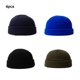 thumbnail image 4 of Qarigey Gorros de punto elásticos Unisex de 4 piezas, gorros de calavera esponjosos, gorro de Hip Hop para ciclismo al aire libre, Camping, Sombreros tipo 4, 4 of 6