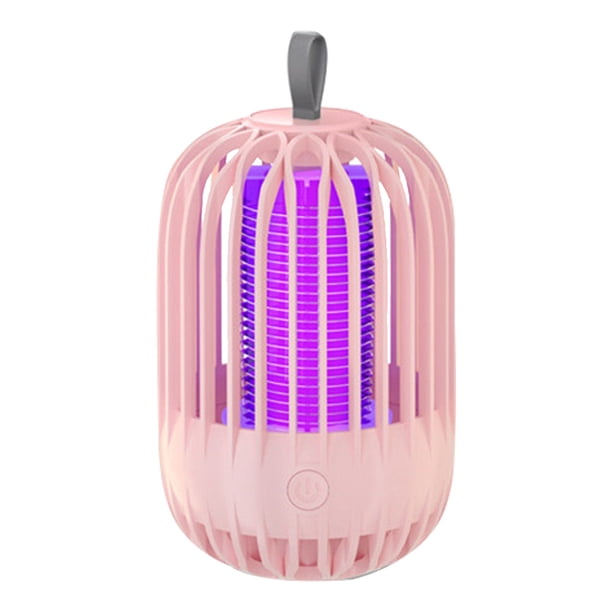 Hugtrwg Luces Control Plagas Trampa para Insectos LED Lámpara Antimosquitos Silenciosa Y Atractiva (rosa)