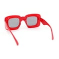 thumbnail image 4 of Girls Kids Size Balloon Thick Plastic Rectangle Sunglasses Red - Black, 4 of 4