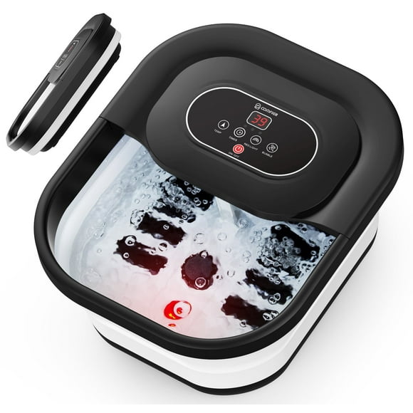 Comfier Foot Spa Massager with Heat, Foot Care Soaker Tub for Relax, Black