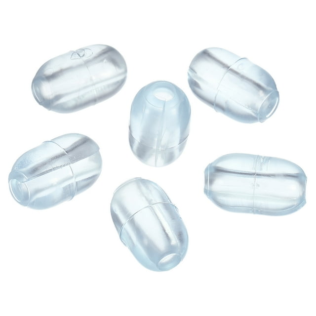 Unique Bargains 5mm ID x 13mm OD PVC Kitchen Sink Rack Grid Feet Protector Clear 20 Pack