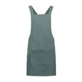 thumbnail image 2 of Dvkptbk Apron Women Linen Back Apron Japanese Housework Kitchen Wrap Pinafore Kitchen Essentials, 2 of 2