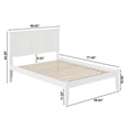 thumbnail image 4 of Madison Full Solid Wood Platform Bed in White, 4 of 5