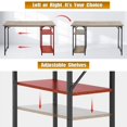 thumbnail image 2 of BestOffice 47-Inch Computer Desk, Bookshelf – Extra Large Modern Study & for Home Office, Black, 2 of 7