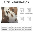 thumbnail image 5 of Nawypu  Throw Pillow Covers Hidden Zippered Cow Print Pillowcase,Christmas Decorative Couch Pillows for Living Room Bedroom Sofa Cowhide Accent Printing, 5 of 5