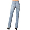 thumbnail image 4 of MixMatchy Women's Sexy Stylish Flare Bell Bottom Slim Bootcut Jean, 4 of 6