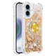 thumbnail image 2 of Funda para iPhone 16 Plus con Brillo Líquido Flotante, Purpurina, Parachoques y Anillo Giratorio Soporte, 2 of 5