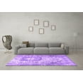 thumbnail image 3 of Ahgly Company Indoor Rectangle Medallion Purple Traditional Area Rugs, 5' x 8', 3 of 4