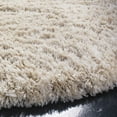 thumbnail image 6 of SAFAVIEH Polar Abbot Solid Shag Area Rug, Light Beige, 6'7" x 6'7" Round, 6 of 8