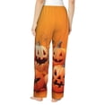 thumbnail image 2 of Halloween Pajama Pants Women, Halloween Cute Pumpkin (3) Halloween Costumes Sweatpants Soft Sleep Lounge Pants, Casual PJ Bottoms Pants with Pockets, 2 of 7