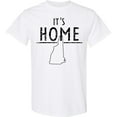 thumbnail image 3 of Inktastic It's Home New Hampshire State Outline Distressed Text T-Shirt, 3 of 5