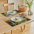 thumbnail image 5 of Fenyluxe Rainbow Mountains Table Decor Linen Placemat Set of 4 for Birthday Parties, Christmas, Restaurants, and Buffets - Home Decoration 18x12in, 5 of 8
