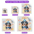 thumbnail image 5 of Watercolor Bernese Mountain Dog Happy Birthday Celebration Balloons Gift Party Cutout Transfer Sticker Berner Lover Gifts Transparent Decal Art Decor - 00028, 5 of 5