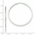 thumbnail image 2 of 14k White Gold Square Tube Endless Hoop Earrings Round, 2 of 6