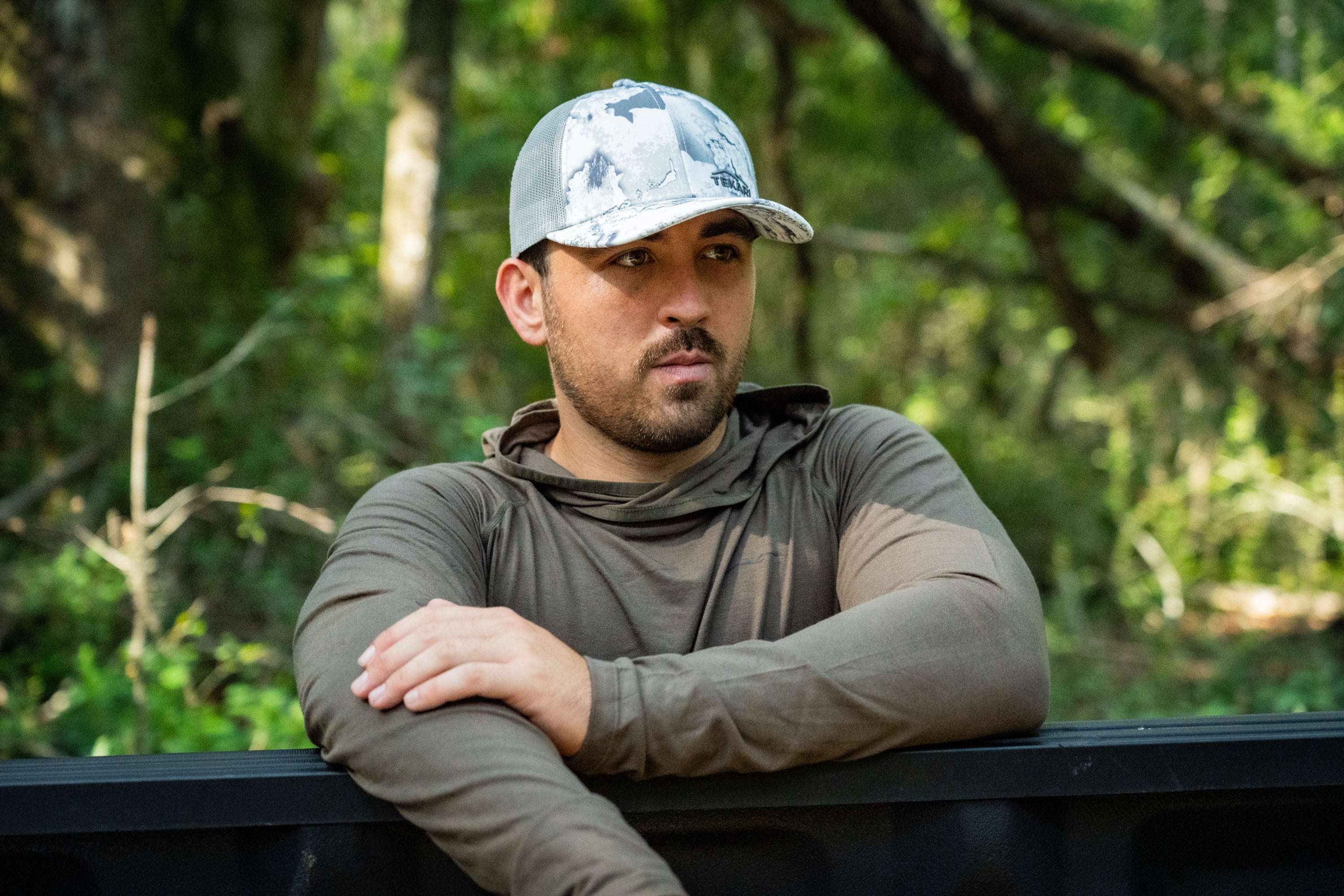 6 Panel XRC Snow Camo Mesh Back Curved Bill, OSFM
