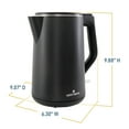 thumbnail image 5 of West Bend 1.5 Liter Electric Kettle, in Black (KTWB2LBK13), 5 of 18