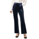 thumbnail image 2 of Pantalones de Terciopelo de Cintura Alta Allegra K Para Mujer Azul XS, 2 of 6