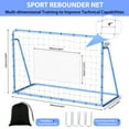 thumbnail image 3 of Soccer Goals Training Equipment – Adjustable 6x4x2 Ft Heavy Duty Rebounder Net, Steel Frame – Multi-Sport Football Trainer for Passing & Ball Control – Backyard/Field Use for Kids & Adults, 3 of 6