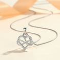 thumbnail image 5 of Collar con colgante para mujer elaborado en plata de ley 925, con circonitas sintéticas., 5 of 5