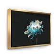 thumbnail image 3 of Designart 'Close Up Of White and Pure Blue Daisy Flower I' Traditional Framed Canvas Wall Art Print, 3 of 5