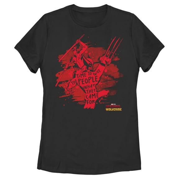 Women's Marvel: Deadpool & Wolverine Time To Give Quote Graphic T-Shirt
