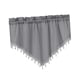 thumbnail image 2 of Cortina corta con cenefa para tratamiento de ventanas, cortina corta triangular Gris, 2 of 9