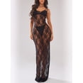 thumbnail image 3 of Liacowi Women’s See Through Lace Dress Strappy Sleeveless Chemise Beach Vacation Party Wear, 3 of 6
