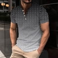 thumbnail image 4 of Camisas de Manga Larga para Hombres Mezcla de Polialgodón Sólido, Cuello Redondo Casual Botón Abajo Blusa para Invierno, Moda Y Uso Diario, 4 of 5