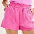 thumbnail image 3 of Juniors' SO® High Rise Double Gauze Shorts Color: Black Luxe Size: X SMALL, 3 of 4