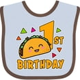 thumbnail image 3 of Inktastic 1st Birthday with Taco and Confetti Boys or Girls Baby Bib, 3 of 4