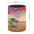 thumbnail image 2 of Coraje el Perro Cobarde-theme Cylinder Pen Holder Pencil Organizer with Flannel Lining PVC Leather Material Cardboard Base for study work 10*8CM, 2 of 6