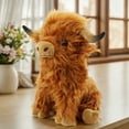 thumbnail image 2 of SunyaMood Household Products Brown Cute Plush Scottish Highland Cattle Toy Christmas Present for Adults Kids (A), 2 of 10